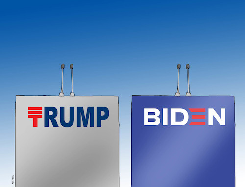 Cartoon: trubid (medium) by Lubomir Kotrha tagged usa,election,trump,biden,usa,election,trump,biden