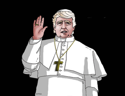 Cartoon: trumpapez2 (medium) by Lubomir Kotrha tagged donald,trump,donald,trump