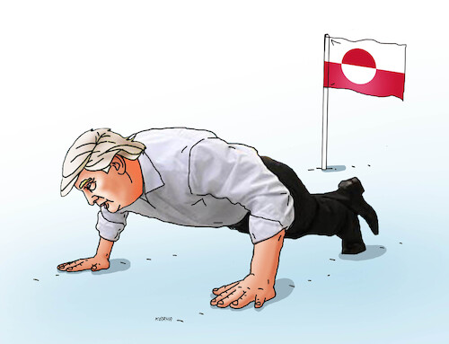 Cartoon: trumpgro (medium) by Lubomir Kotrha tagged greenland,trump,usa,greenland,trump,usa