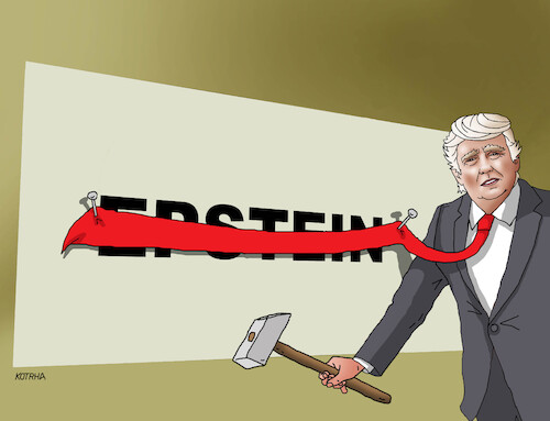 Cartoon: trumpviazan (medium) by Lubomir Kotrha tagged trump,epstein,trump,epstein