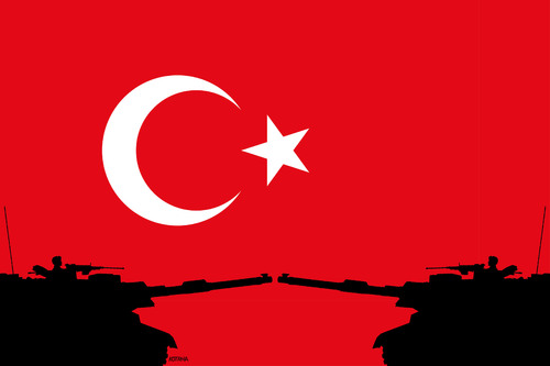 Cartoon: turtank (medium) by Lubomir Kotrha tagged erdogan,turkey,army,coup