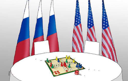 Cartoon: usrushra (medium) by Lubomir Kotrha tagged biden,putin,usa,russia,biden,putin,usa,russia