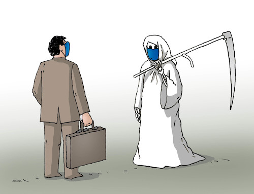 Cartoon: virusovo (medium) by Lubomir Kotrha tagged coronavirus,china,world
