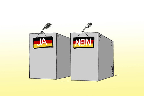 Cartoon: wahlen 09 (medium) by Lubomir Kotrha tagged deutschland,wahlen