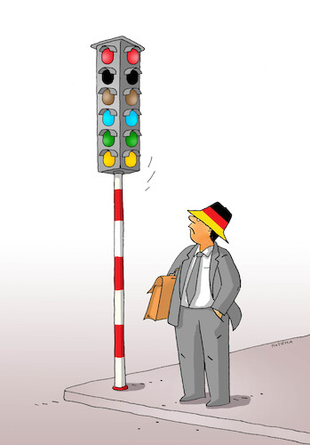 Cartoon: Germany elections 3 (medium) by Lubomir Kotrha tagged germany,elections,germany,elections