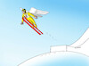 Cartoon: anjelet (small) by Lubomir Kotrha tagged winter,olympic,games,2022,china