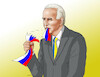 Cartoon: bidrusflag (small) by Lubomir Kotrha tagged ukraine,russia,putin,biden,usa,eu,nato,war,peace,sanction