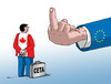 Cartoon: cetafiga (small) by Lubomir Kotrha tagged ceta,canada,eu,valonien,belgien,europa