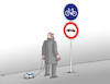 Cartoon: cyclotrasa (small) by Lubomir Kotrha tagged roads,highway,cars,cyclists,bicycles,vacation,time