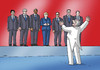 Cartoon: dirigent7 (small) by Lubomir Kotrha tagged eu,summit,g7,germany,usa,canada,italy,france,japan,great,britain,world
