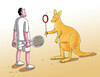 Cartoon: doklok (small) by Lubomir Kotrha tagged tennis,vaccine,novak,djokovic,australia
