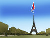 Cartoon: francefront1 (small) by Lubomir Kotrha tagged france,vote,elections,marine,le,pen,national,hollande,sarkozy