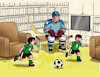 Cartoon: futdeti (small) by Lubomir Kotrha tagged football,soccer,world,cup,usa,canada,mexico