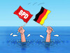 Cartoon: gerspd25 (small) by Lubomir Kotrha tagged germany,elections,cdu,spd,afd