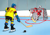 Cartoon: hok50 (small) by Lubomir Kotrha tagged ice,hockey,world,championship,goal