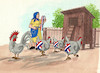 Cartoon: hollasliepky (small) by Lubomir Kotrha tagged eggs,chickens,poison,europe,world