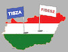 Cartoon: hungar26 (small) by Lubomir Kotrha tagged hungary,elections,orban,magyar,fidesz,tisza