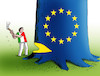 Cartoon: italrubac (small) by Lubomir Kotrha tagged eu,euro,italy,lira,europe,world,elections,conti
