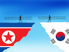 Cartoon: korebriky (small) by Lubomir Kotrha tagged korea north south kim war peace world