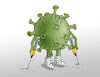 Cartoon: korovakcina (small) by Lubomir Kotrha tagged pandemics,vaccine,russia,sputnik