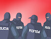 Cartoon: polivojna (small) by Lubomir Kotrha tagged police
