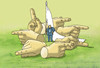 Cartoon: prsty (small) by Lubomir Kotrha tagged war peace world ukraine irak putin obama