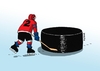 Cartoon: pukos2013-far (small) by Lubomir Kotrha tagged hokej hockey world cup