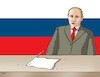 Cartoon: putbielo (small) by Lubomir Kotrha tagged putin,russia,the,war,mobilization,ukraine