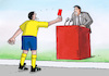 Cartoon: redrec (small) by Lubomir Kotrha tagged speaker,red,card