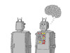 Cartoon: robotmozog (small) by Lubomir Kotrha tagged terminators,robot