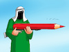 Cartoon: saudpress (small) by Lubomir Kotrha tagged journalist,saudi,press,news