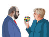 Cartoon: schulzrubik (small) by Lubomir Kotrha tagged angela,merkel,versusu,martin,schulz,germany,elections,tv,europe