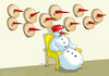 Cartoon: snehotrofej (small) by Lubomir Kotrha tagged winter,frost,the,snow,snowmen