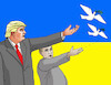 Cartoon: Trump Putin Ukraine war peace (small) by Lubomir Kotrha tagged trump,putin,ukraine,war,peace