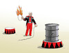 Cartoon: trumpcircoil (small) by Lubomir Kotrha tagged trump,oil,war,price
