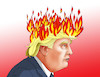 Cartoon: trumpfire (small) by Lubomir Kotrha tagged usa,trump,protests