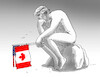 Cartoon: trumpflags (small) by Lubomir Kotrha tagged canada,usa