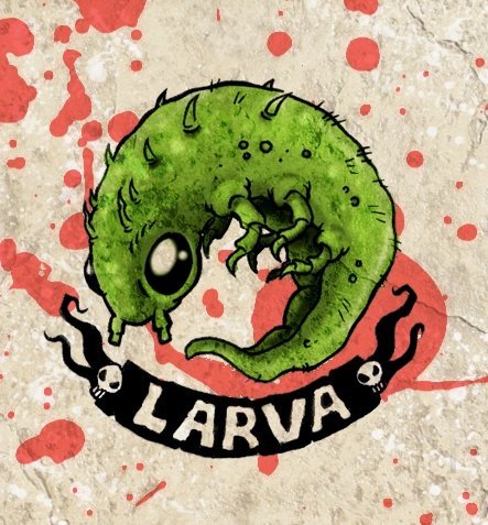 Cartoon: larvae (medium) by maucho tagged larvae,larve,larca,cartoon,draw,monster,bones,drawing,sketches
