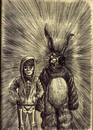 Cartoon: darko (small) by maucho tagged donnie,darko,rabbit,future