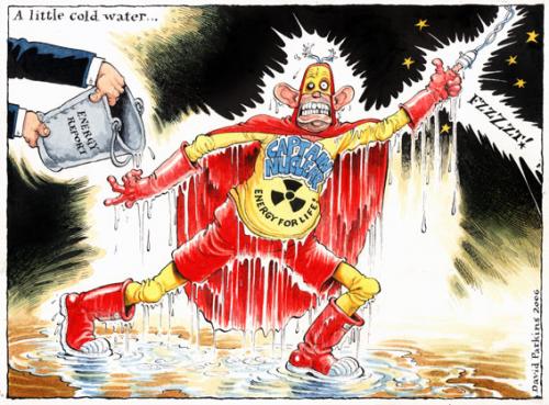 Cartoon: Captain Nuclear (medium) by DavidP tagged nuclear,energy,blair