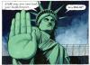 Cartoon: Liberty (small) by DavidP tagged liberty usa immigration