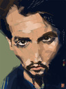 Cartoon: Johnny Depp (small) by kurtsatiriko tagged johnny,depp