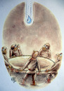 Cartoon: water (small) by kotbas tagged water fireman recovery