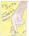 Cartoon: walk   do not run (small) by skätsch-up tagged katze cat el gato