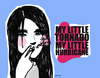 Cartoon: my little tornado (small) by naths tagged girl,smoking,cigarrette,smoke,the,kills,colours