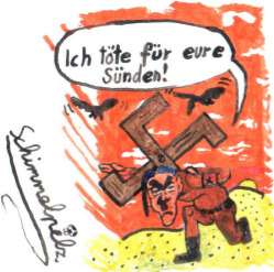 Cartoon: Adolf kriecht zu Kreuze (medium) by Schimmelpelz-pilz tagged adolf,hitler,kreuz,wüste,aasgeier,sünden,sünde,falscher,prophet,christentum,christ,jesus,christus,nazi,nazis,nationalist,nationalismus,rechtsradikal,rechtsextremismus,rechtsextremisten