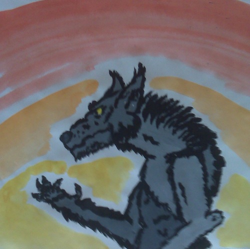 Cartoon: Werewolf Cartoon Style (medium) by Schimmelpelz-pilz tagged werewolf,wolfman,wolf,lykanthrope,lykan,lycan,lycanthrope,monster,cartoon,water,painting,grey,fur,furry,anthro,anthropoid,paw,pfote,werwolf,wolfsmensch,grau,wasserfarbe,kreatur,creature,biest,bestie,beast