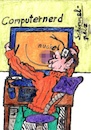 Cartoon: Computernerd - Computer Nerd (small) by Schimmelpelz-pilz tagged computer,nerd,geek,abhängigkeit,addiction,sucht,obsession,besessenheit,mother,issue,mutterprobleme,nuckeln,saugen,suck