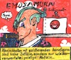 Cartoon: Emosamurai (small) by Schimmelpelz-pilz tagged emosamurai,manga,anime,samurai,ronin,chonmage,emo,emofrisur,katana