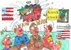Cartoon: Hellboys Hunt (small) by Schimmelpelz-pilz tagged hellboy,party,convention,nazi,hunt,nationalism,congress,america,make,great,again,molesters,against,good,americans